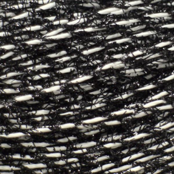 Finnisches Papiergarn 1,65 fluffy Glitter, licorice